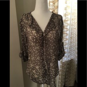 Francesca's Starry Print Blouse